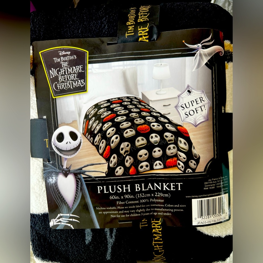 Nightmare before Christmas 🎄🎃✨ Jack Skellington blanket